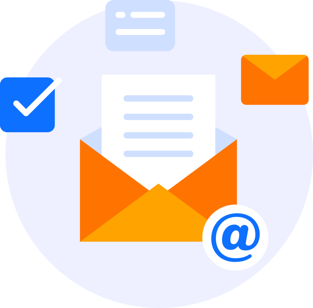 o email marketing moderno ícone clipart ilustração png