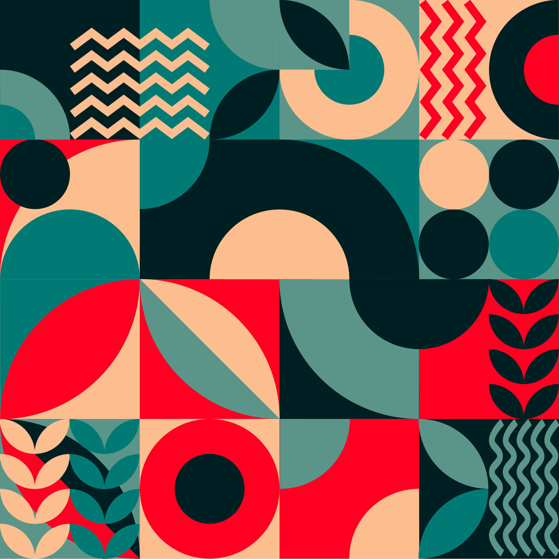 Abstract Geometric Circle Pattern 36391930 Vector Art at Vecteezy