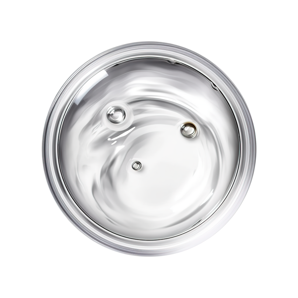 AI generated Clear moisturizer essence face cream, face gel, serum on transparent background PNG. Cosmetic products for skin care and makeup png