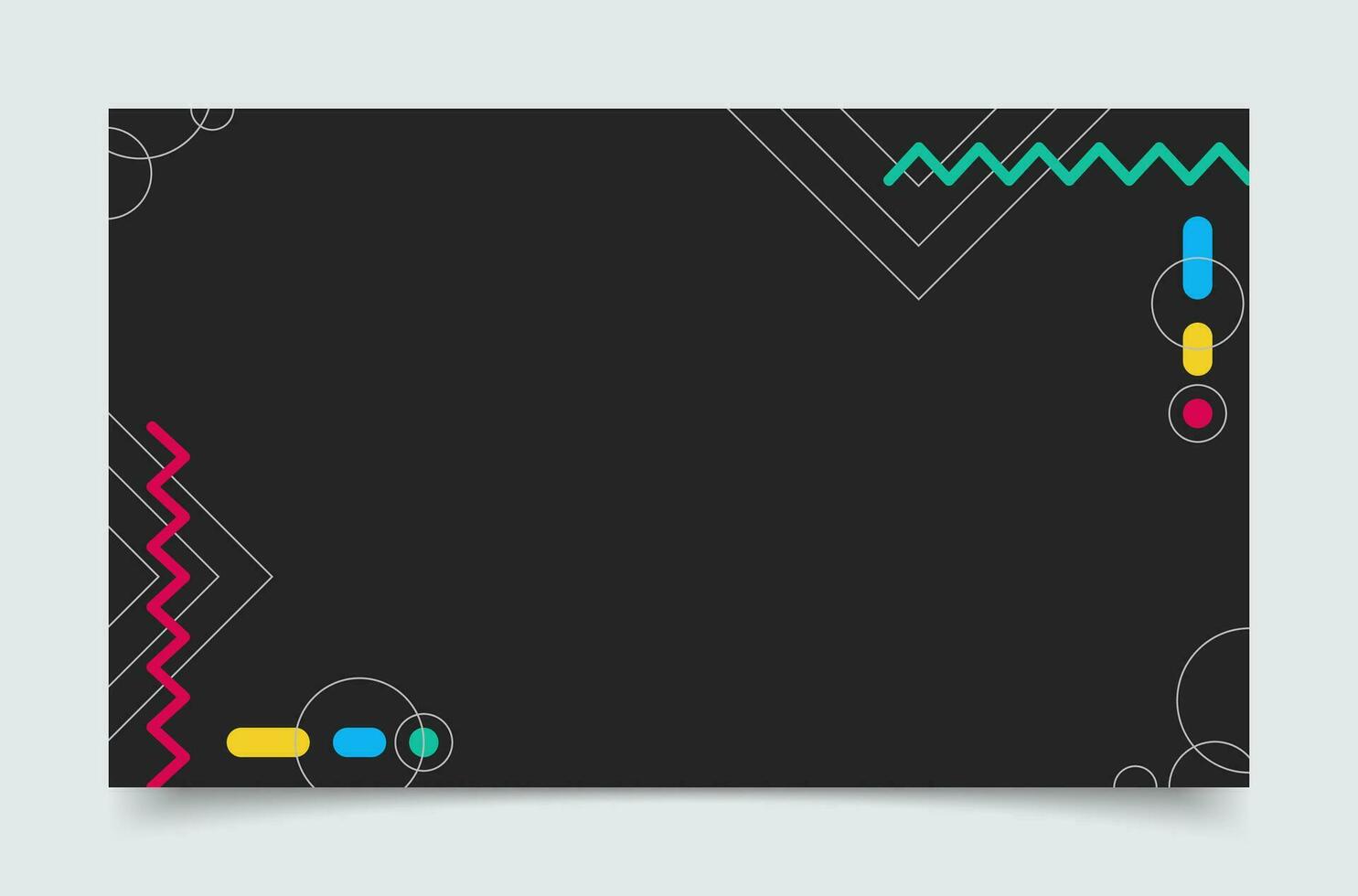 Dark Minimalis Abstract Banner Background vector