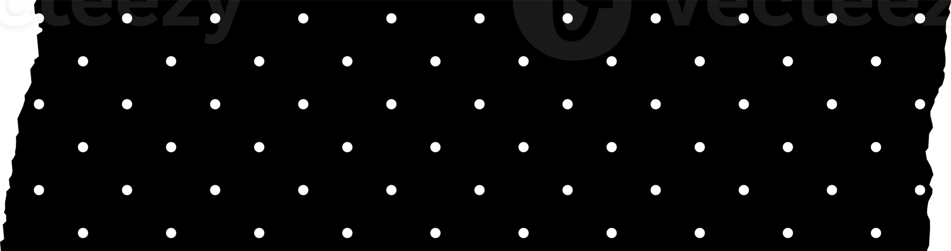 Black and white minimal patterned paper decoration tape. Flat design illustration. png