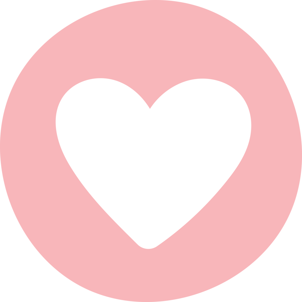 cute pastel pink hand drawn doodle heart icon. png
