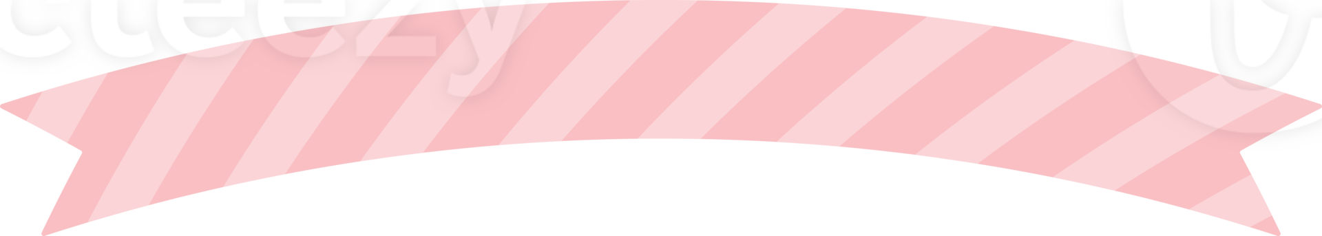 carino pastello rosa fantasia nastro etichetta. piatto design illustrazione. png