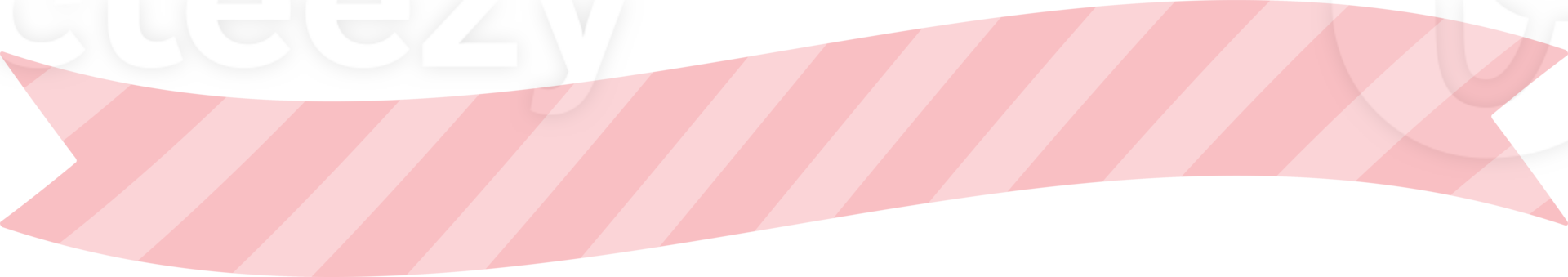 süß Pastell- Rosa gemustert Band Etikett. eben Design Illustration. png