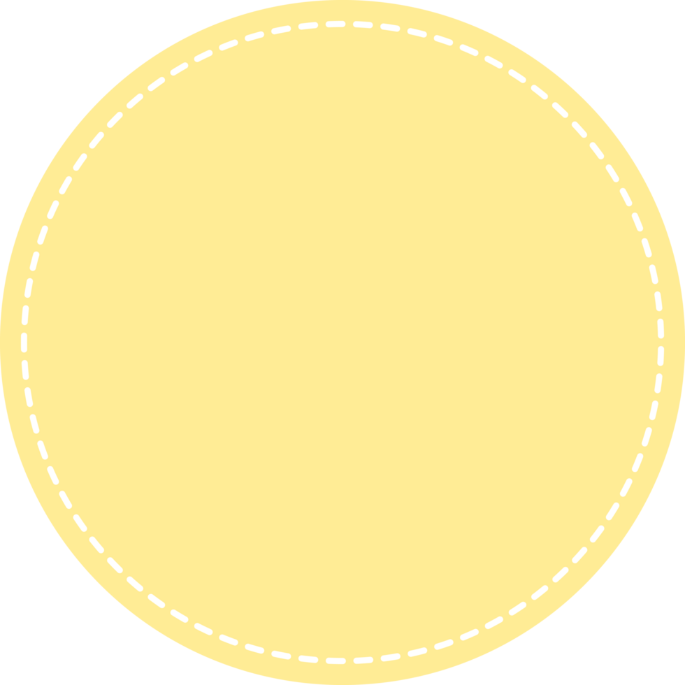 Vide mignonne pastel Jaune carré forme icône. plat conception illustration. png