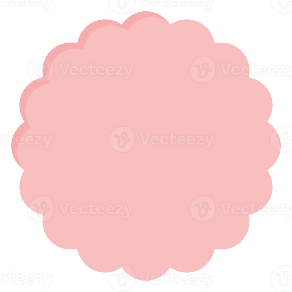 leer süß Pastell- Rosa überbacken gestalten Symbol. eben Design Illustration. png