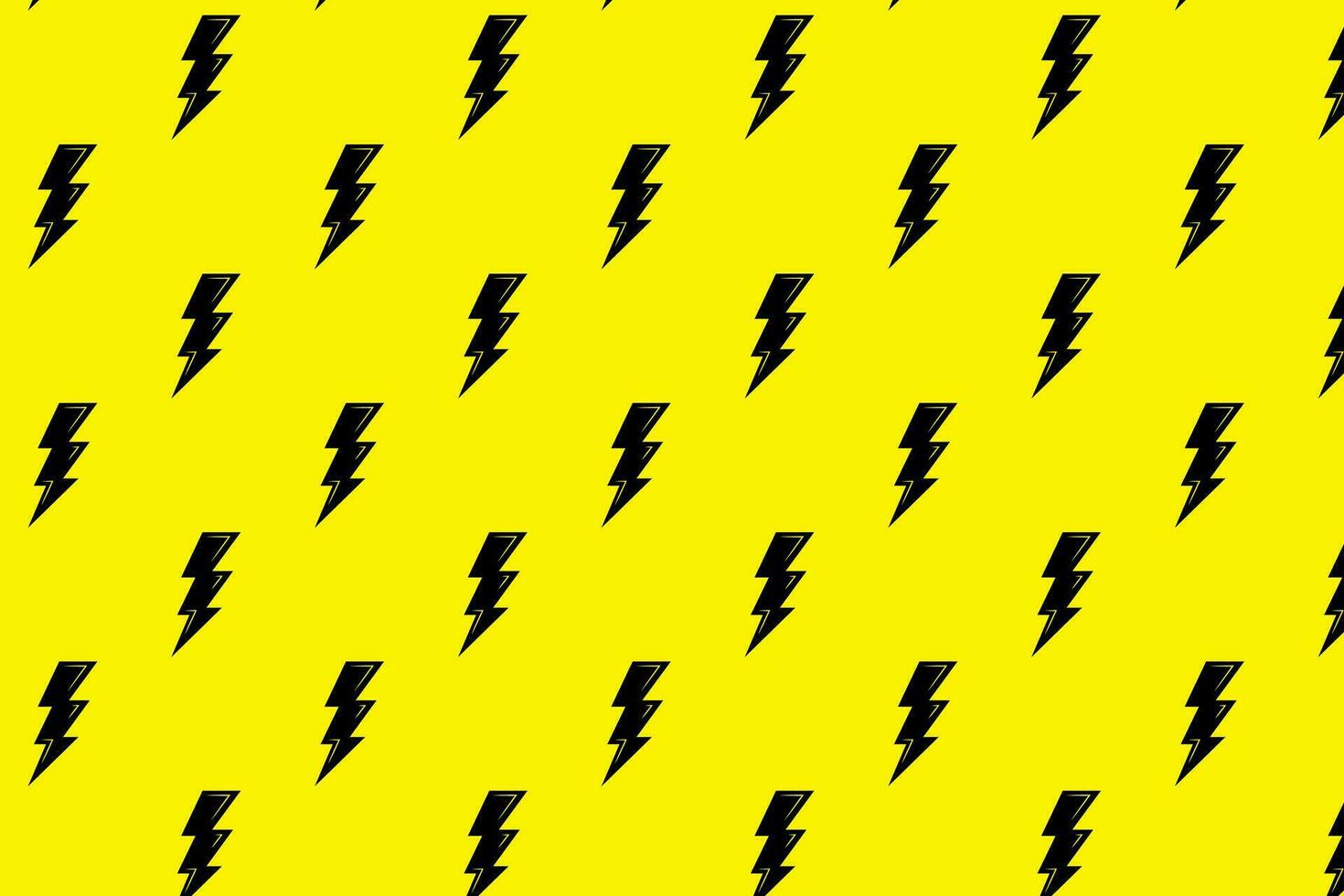 flash lightning thunder abstract geometric style seamless pattern template yellow background wallpaper design vector