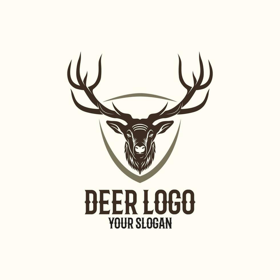 vector logo deer