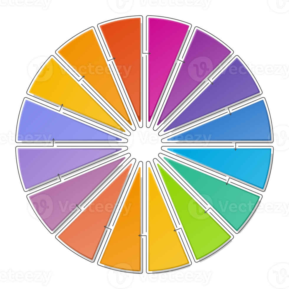 Infographic with 15 steps, process or options. png