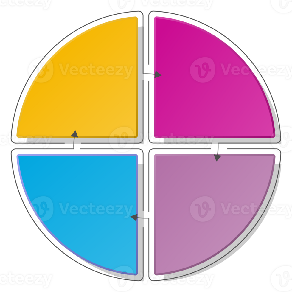 Infographic with 4 steps, process or options. png