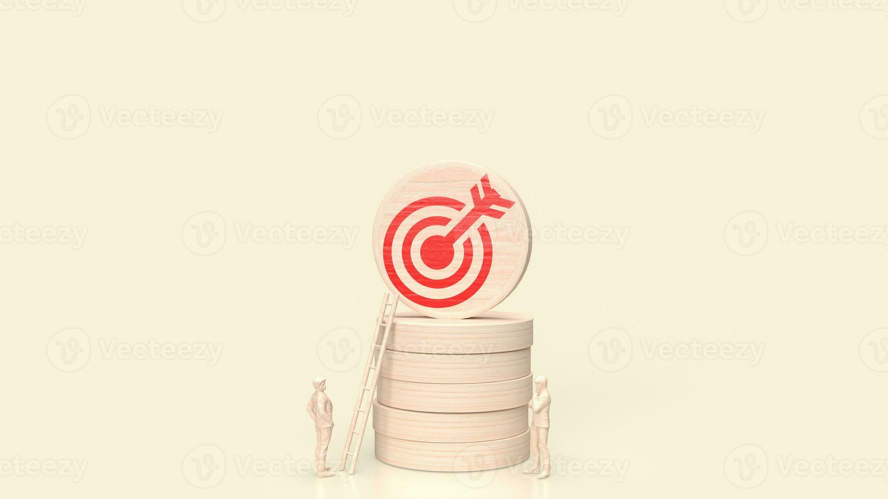 The target icon for business concept 3d rendering. photo