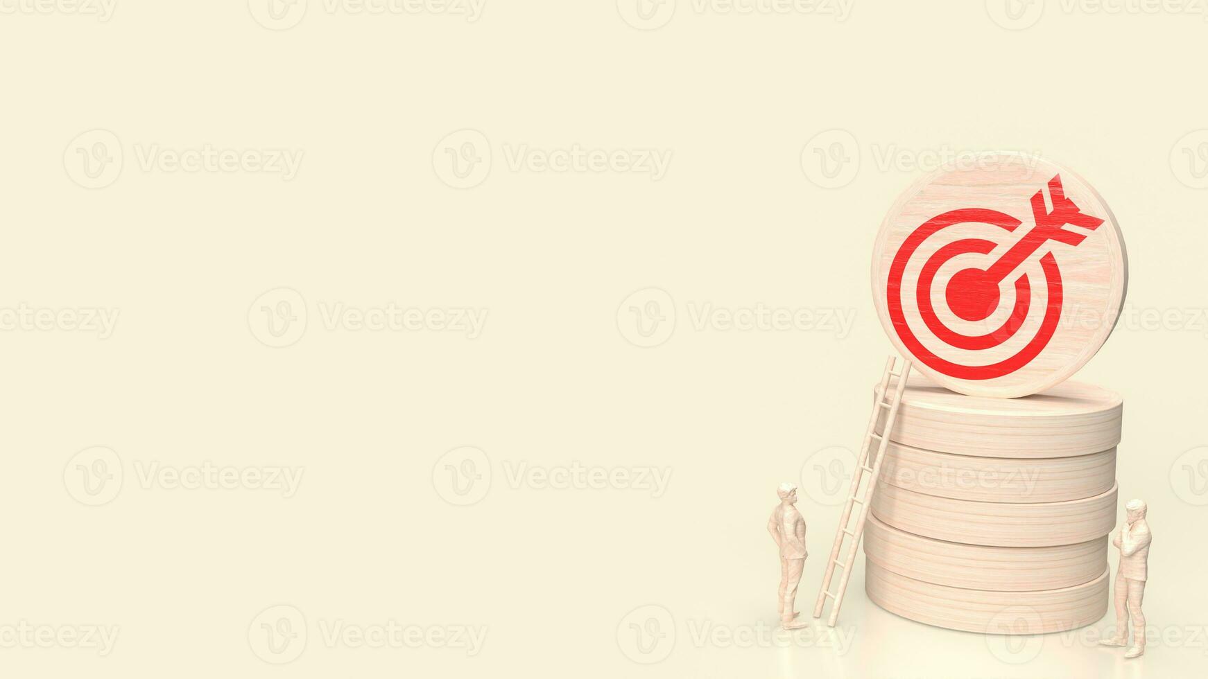 The target icon for business concept 3d rendering. photo