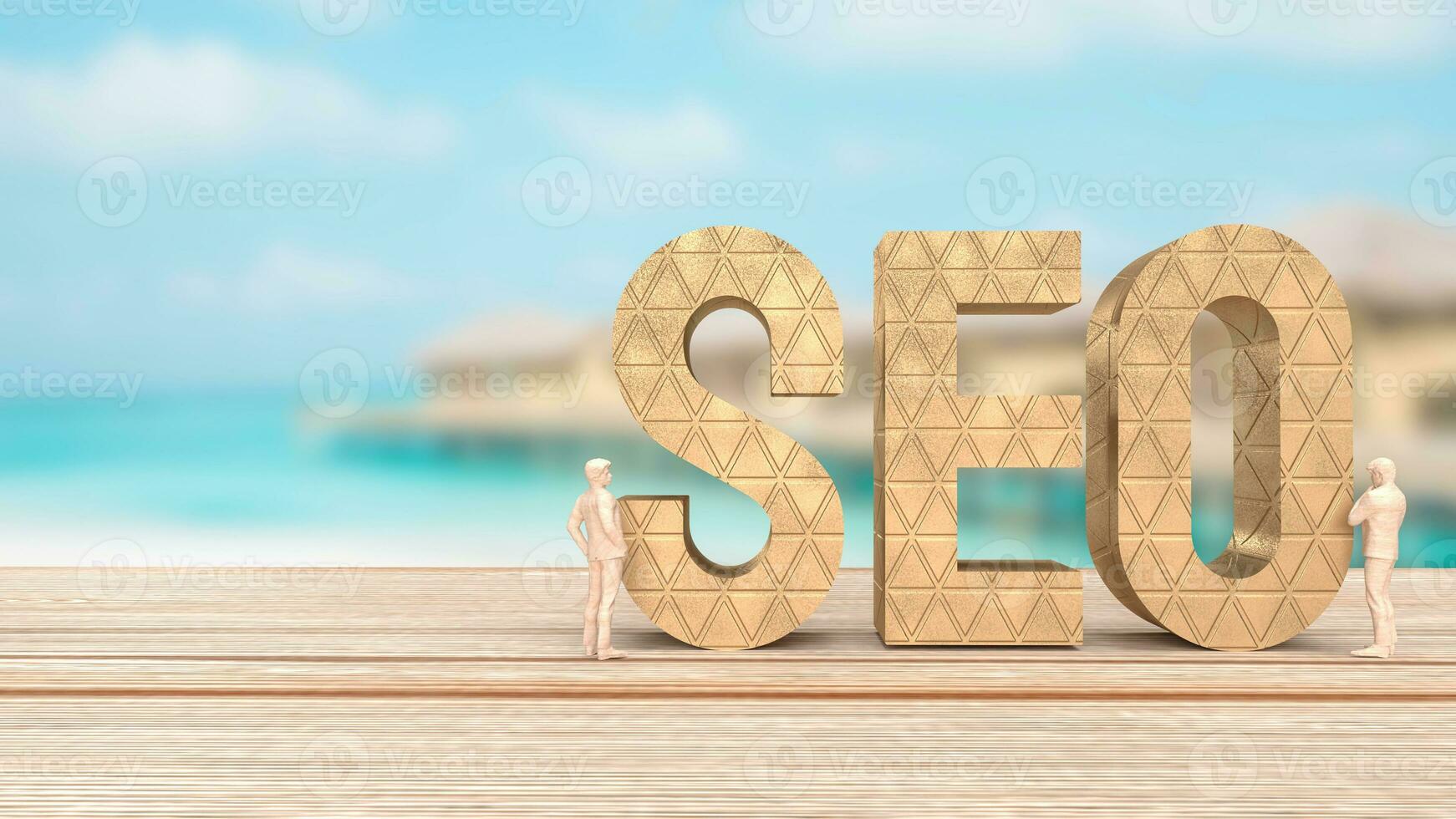 The seo text for Business concept 3d rendering photo