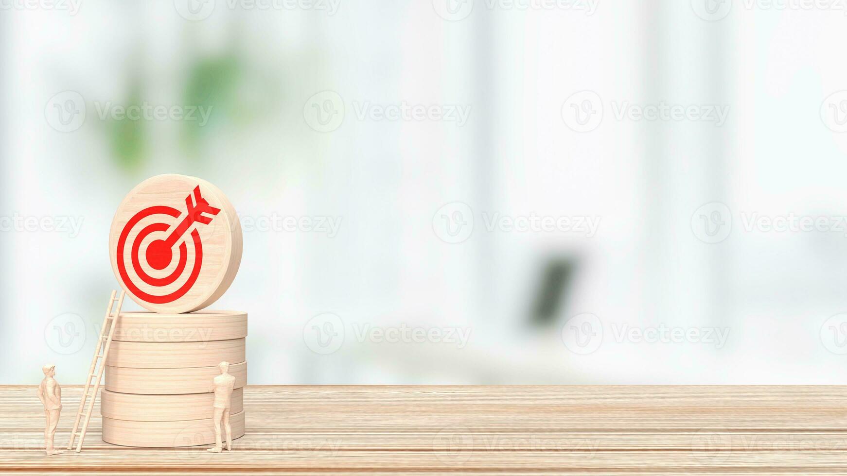 The target icon for business concept 3d rendering. photo