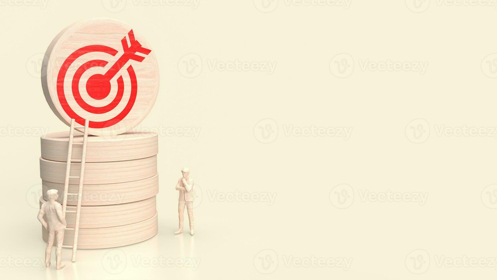 The target icon for business concept 3d rendering. photo