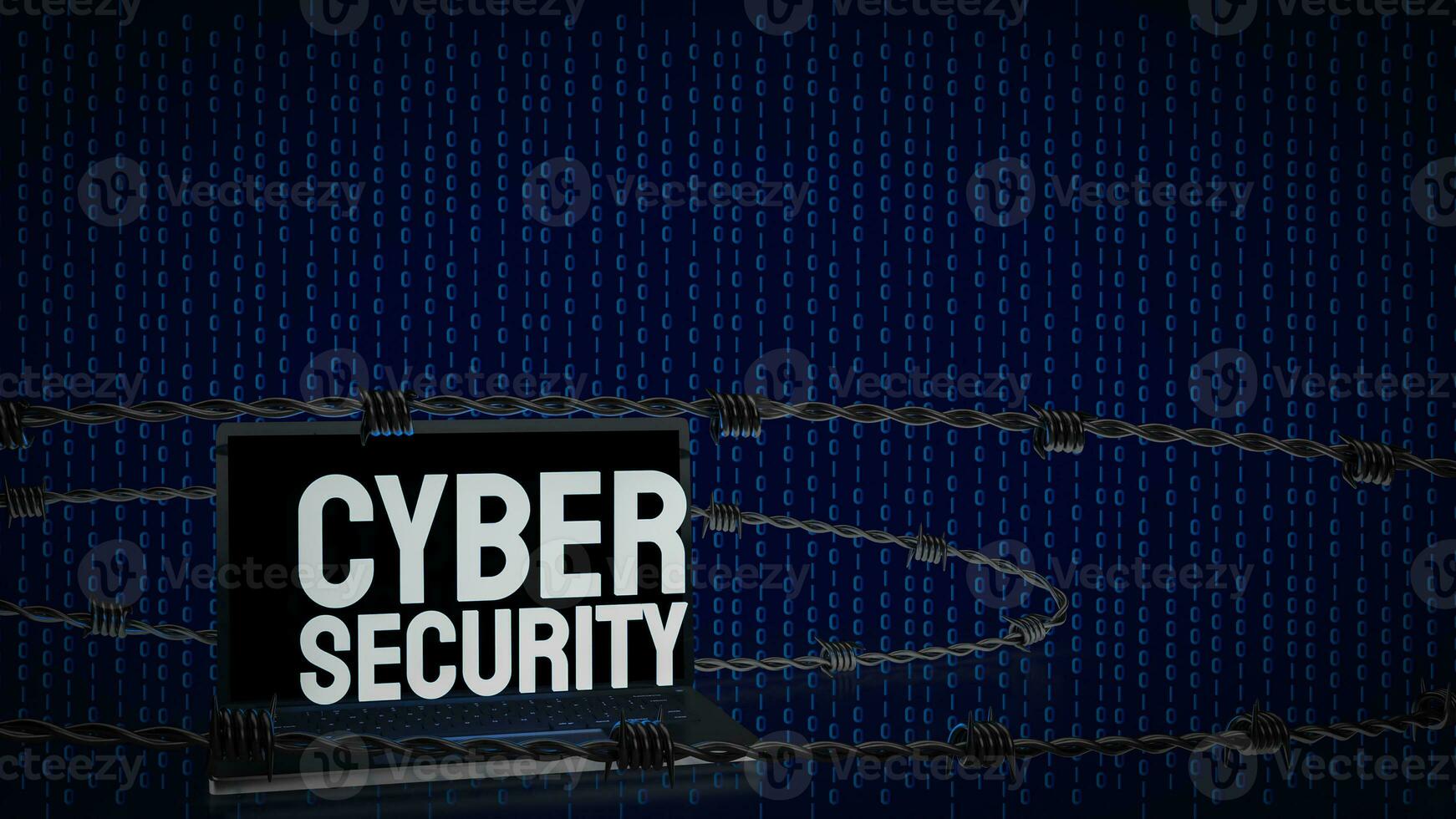 The cyber security for technology and it concept 3d rendering. photo