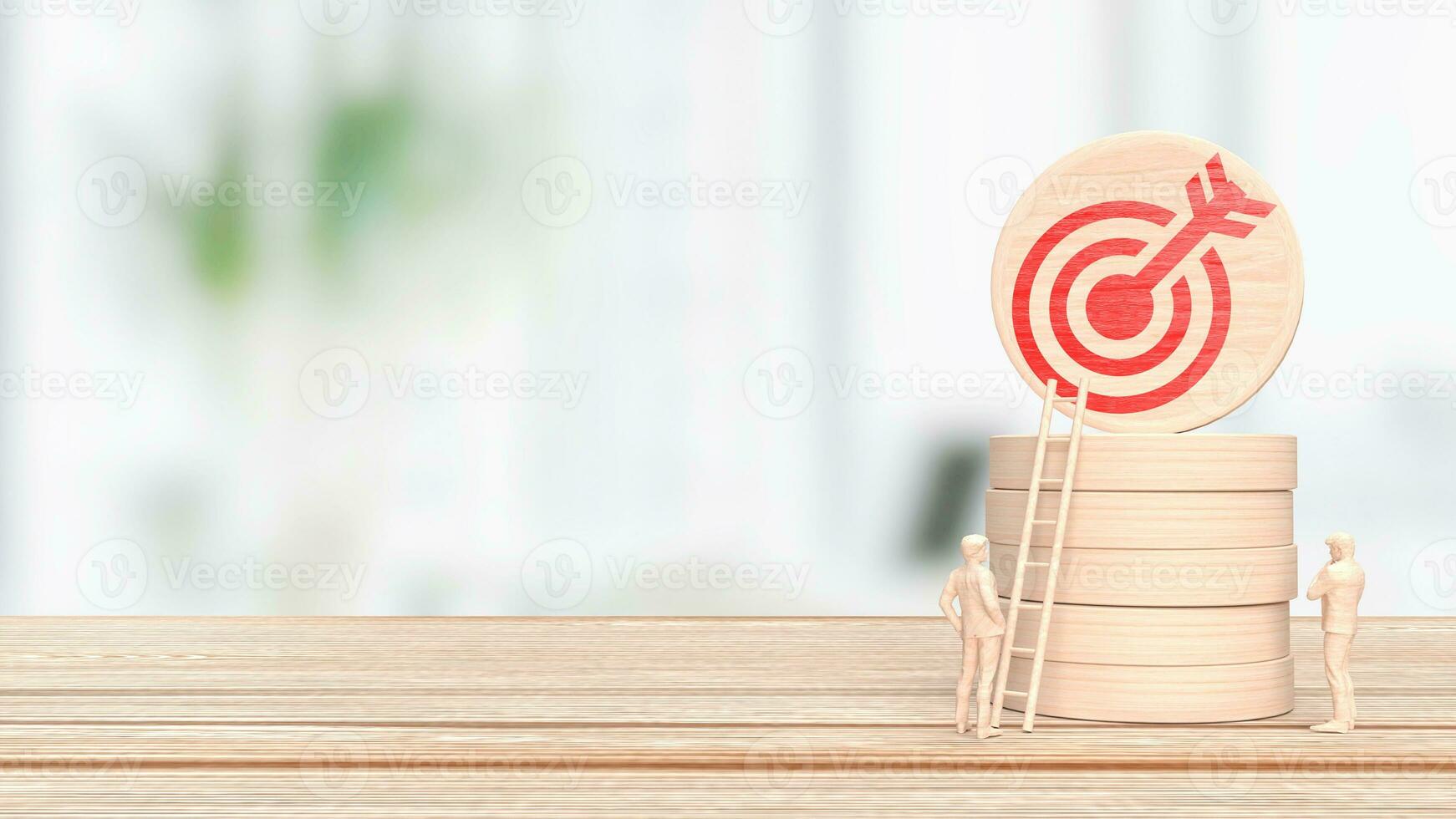 The target icon for business concept 3d rendering. photo