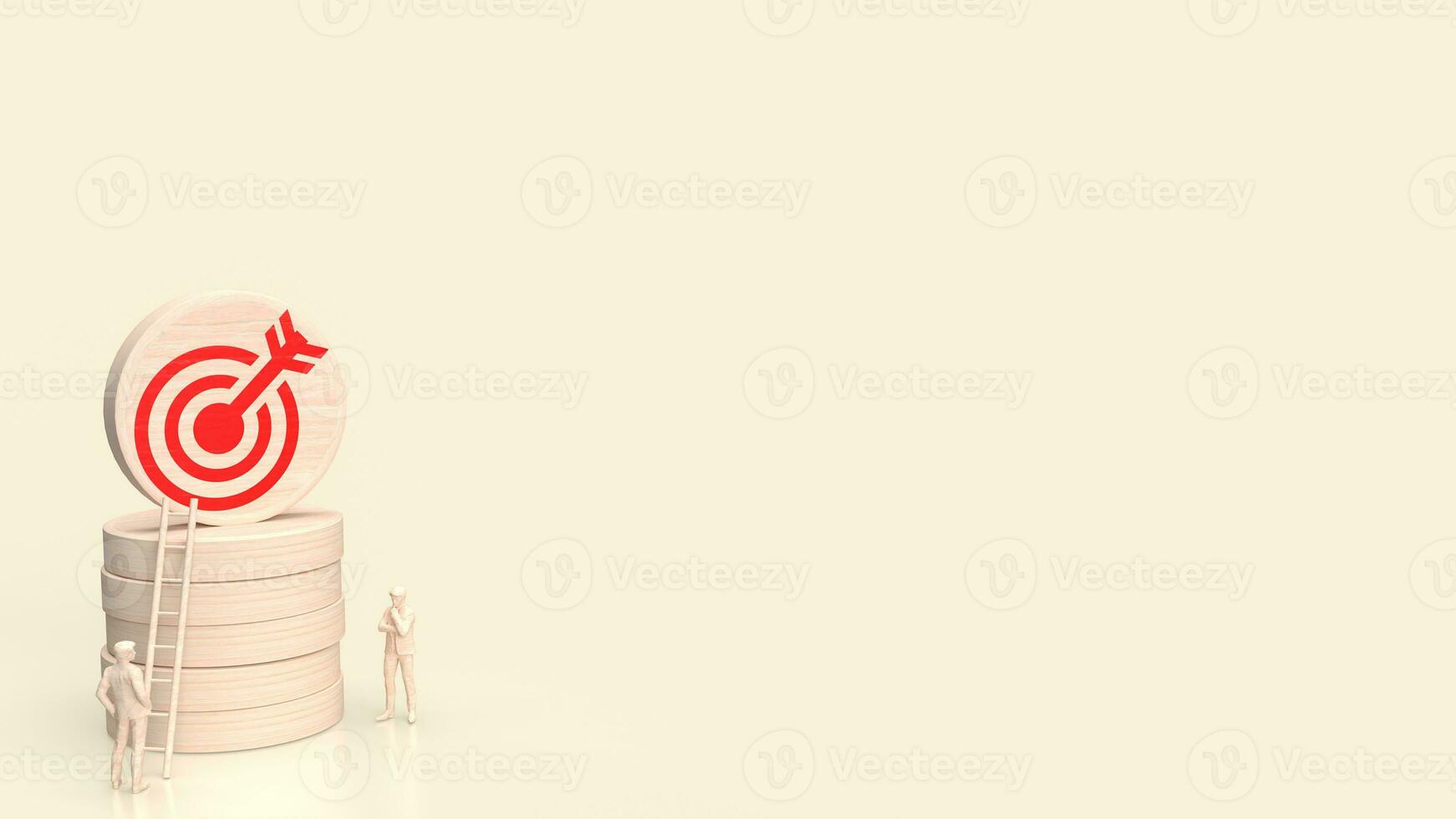 The target icon for business concept 3d rendering. photo