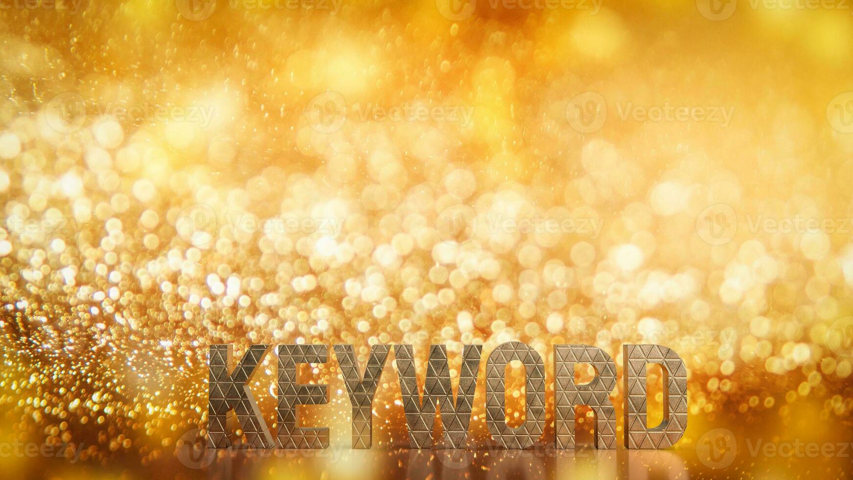 The keyword text for technology or business concept 3d rendering. photo