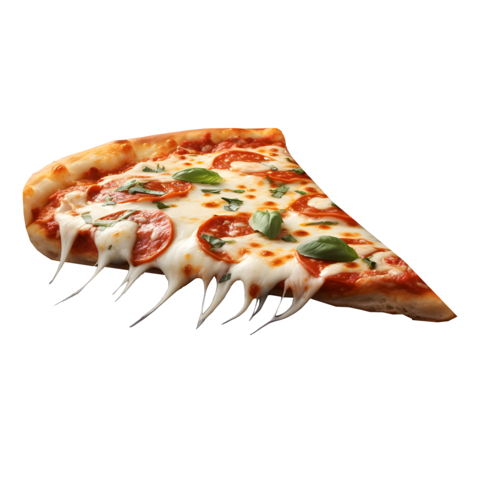 ai generiert Pizza Scheiben auf transparent Hintergrund - - ai generiert png