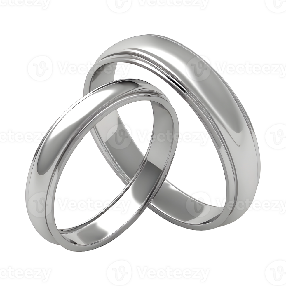 AI generated Couple Ring on Transparent background - Ai Generated png