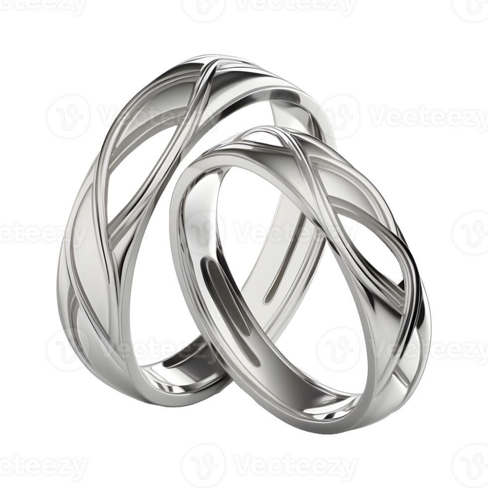 AI generated Couple Ring on Transparent background - Ai Generated png