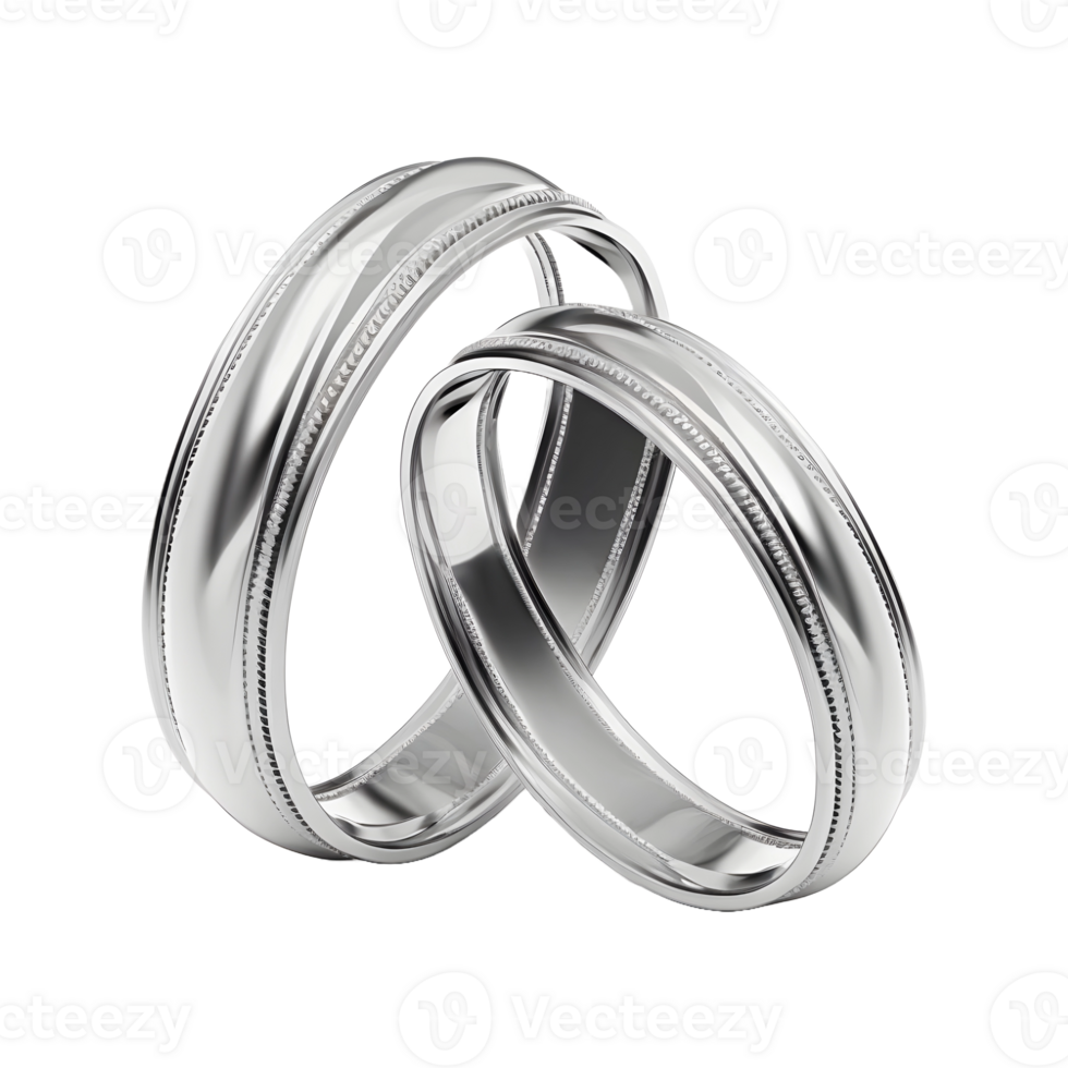 AI generated Couple Ring on Transparent background - Ai Generated png