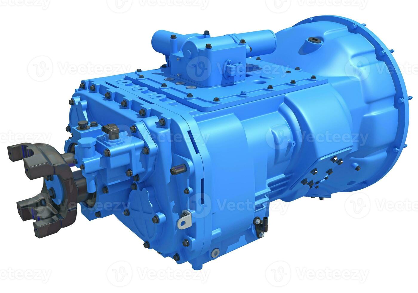 Car Transmission 3D rendering Trans on white background photo