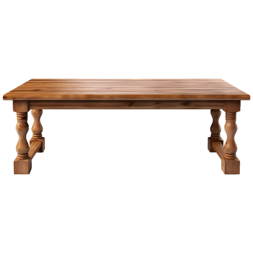 AI generated Wooden Table on Transparent background - Ai Generated png