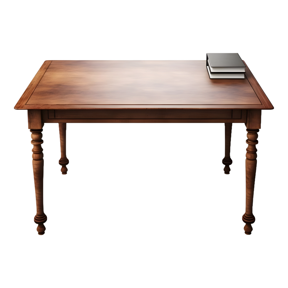 AI generated Wooden Table on Transparent background - Ai Generated png