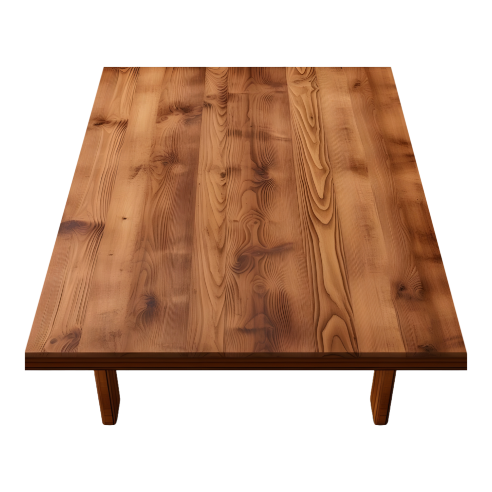 ai gegenereerd houten tafel Aan transparant achtergrond - ai gegenereerd png