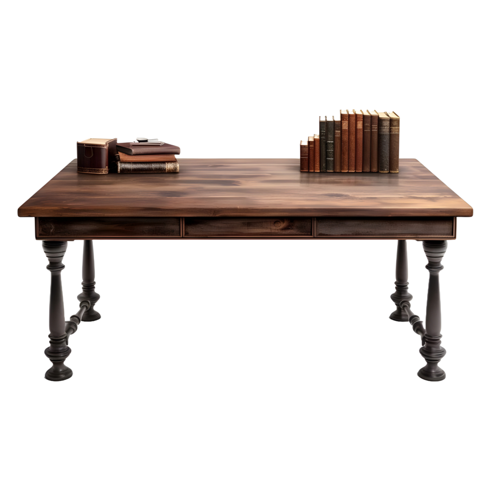 AI generated Wooden Table on Transparent background - Ai Generated png