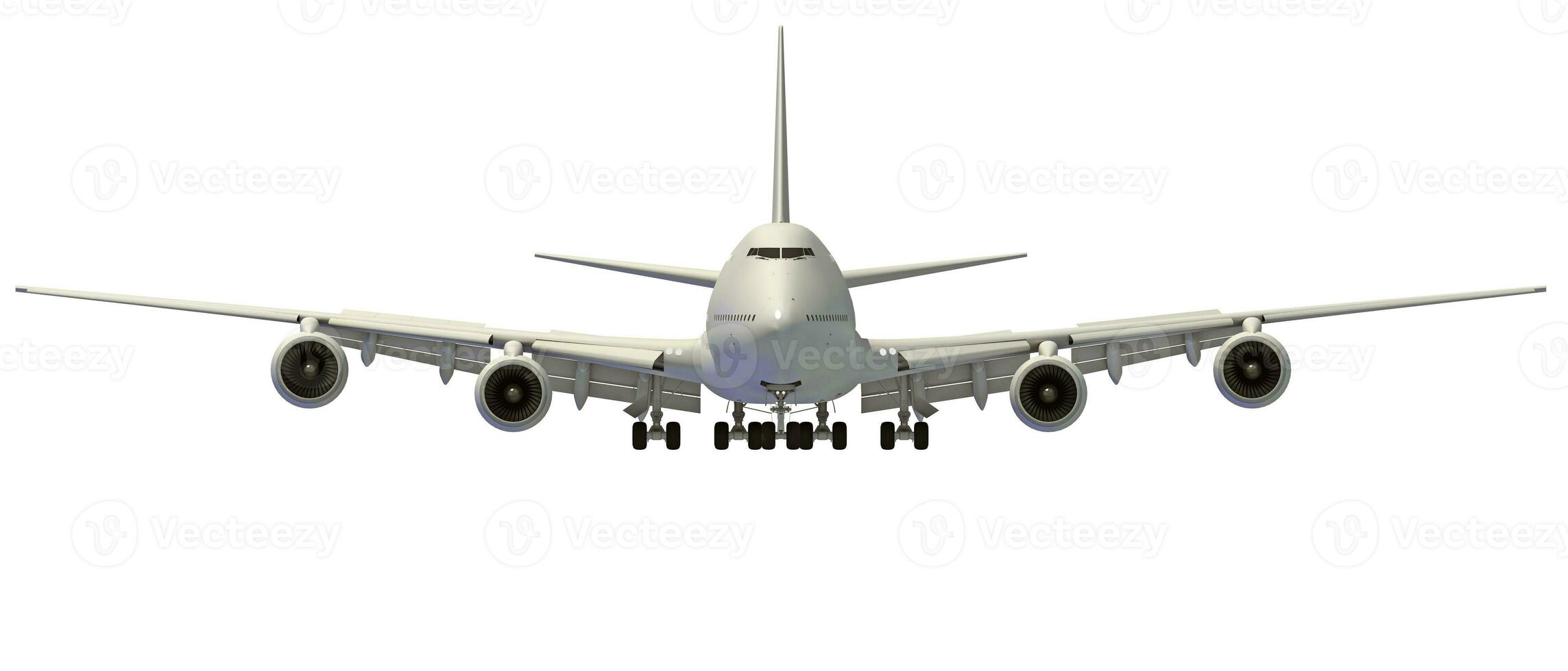 Jet Plane 3D rendering on white background photo