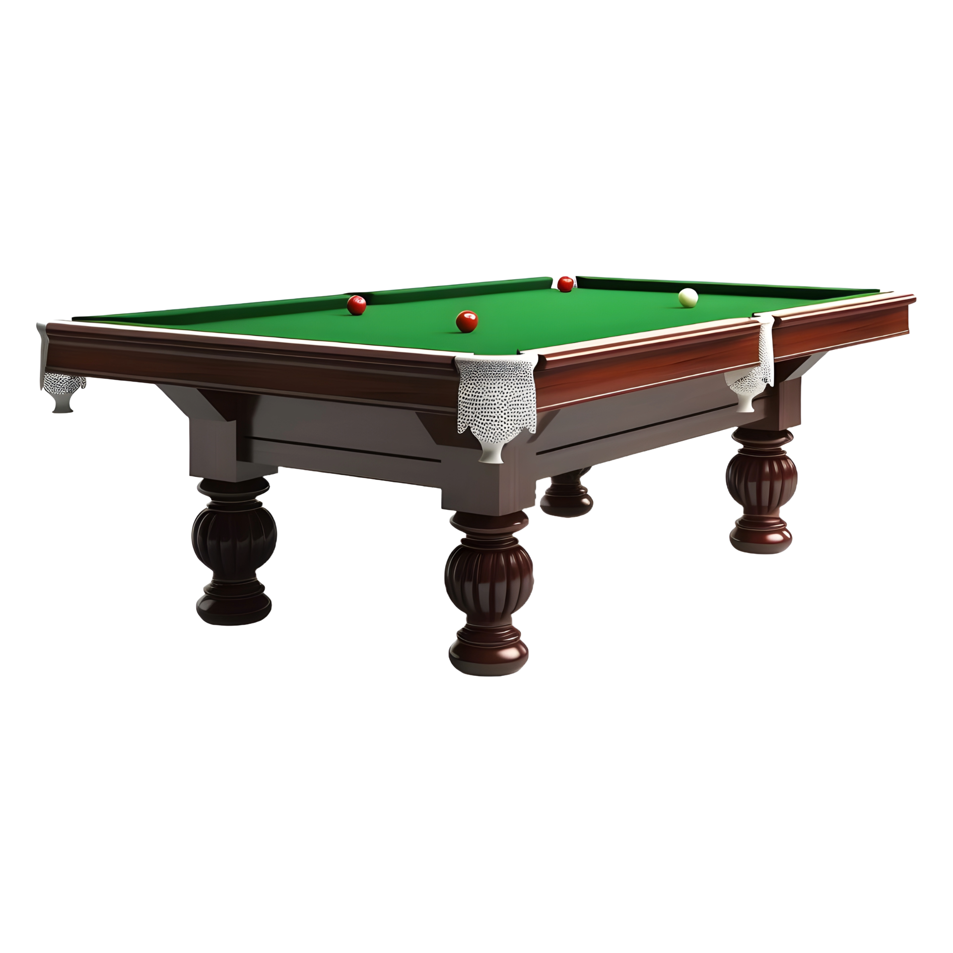 AI generated Snooker Table on Transparent background Ai Generated