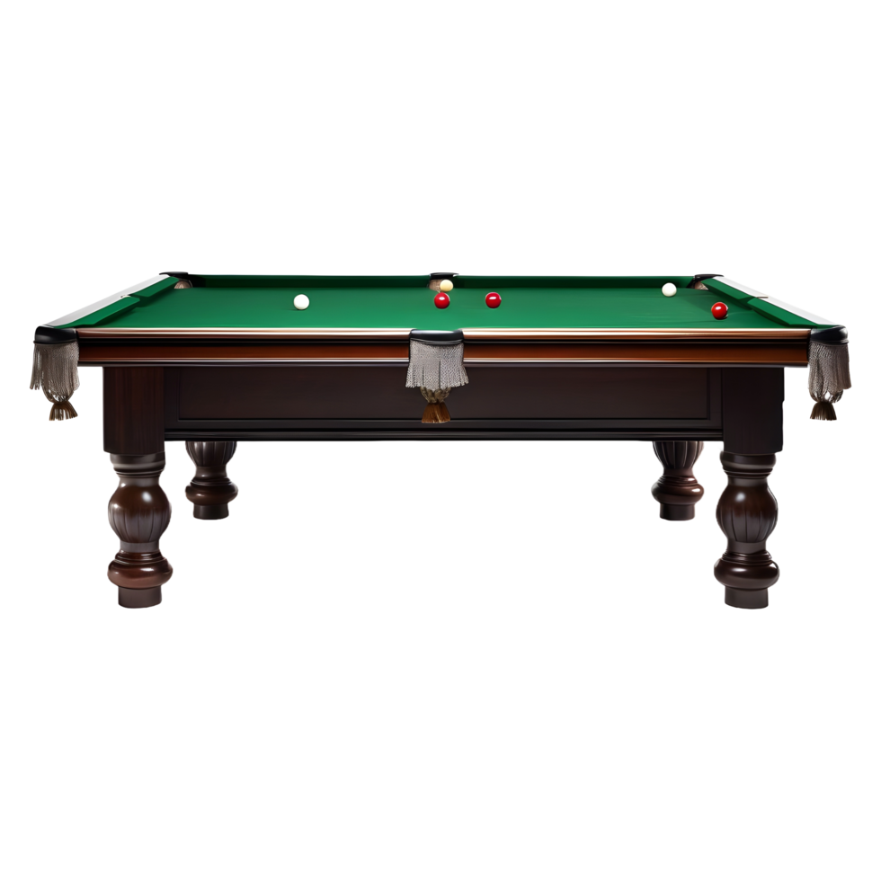 AI generated Snooker Table on Transparent background - Ai Generated png