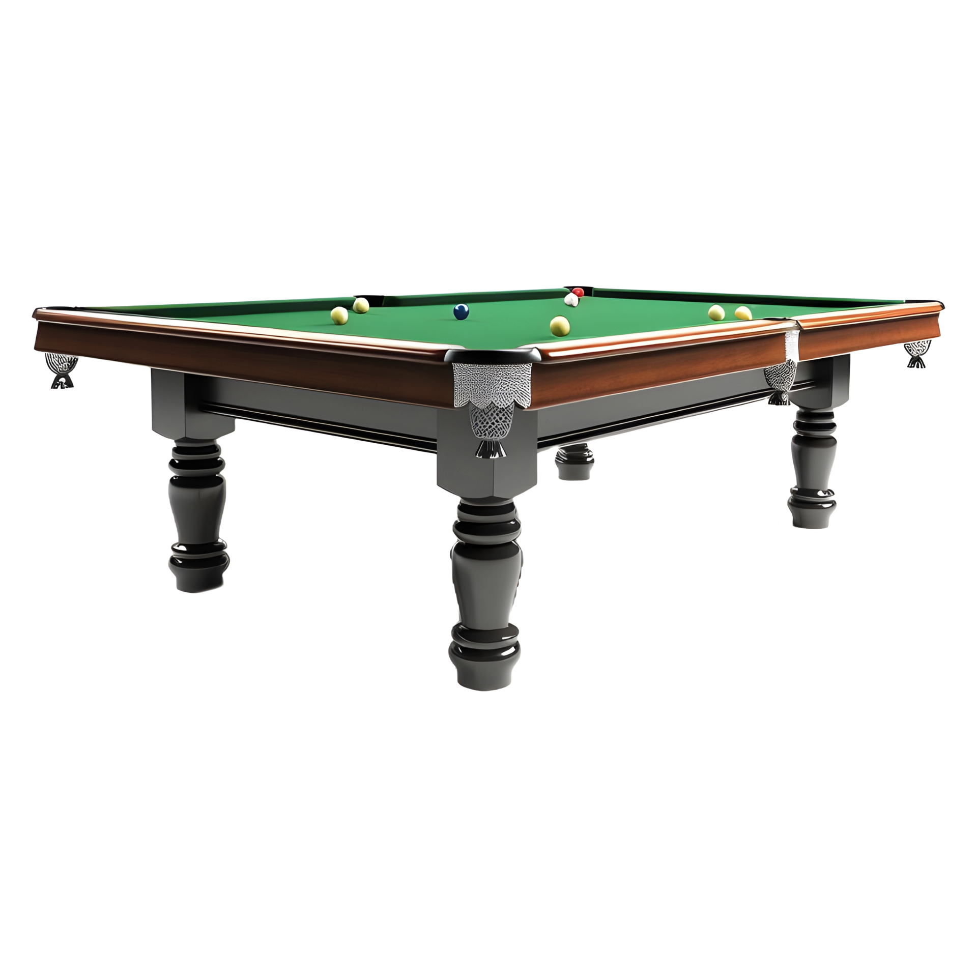 AI generated Snooker Table on Transparent background Ai Generated