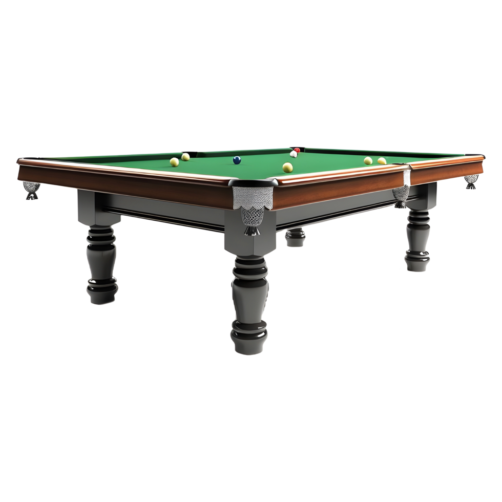 AI generated Snooker Table on Transparent background - Ai Generated png