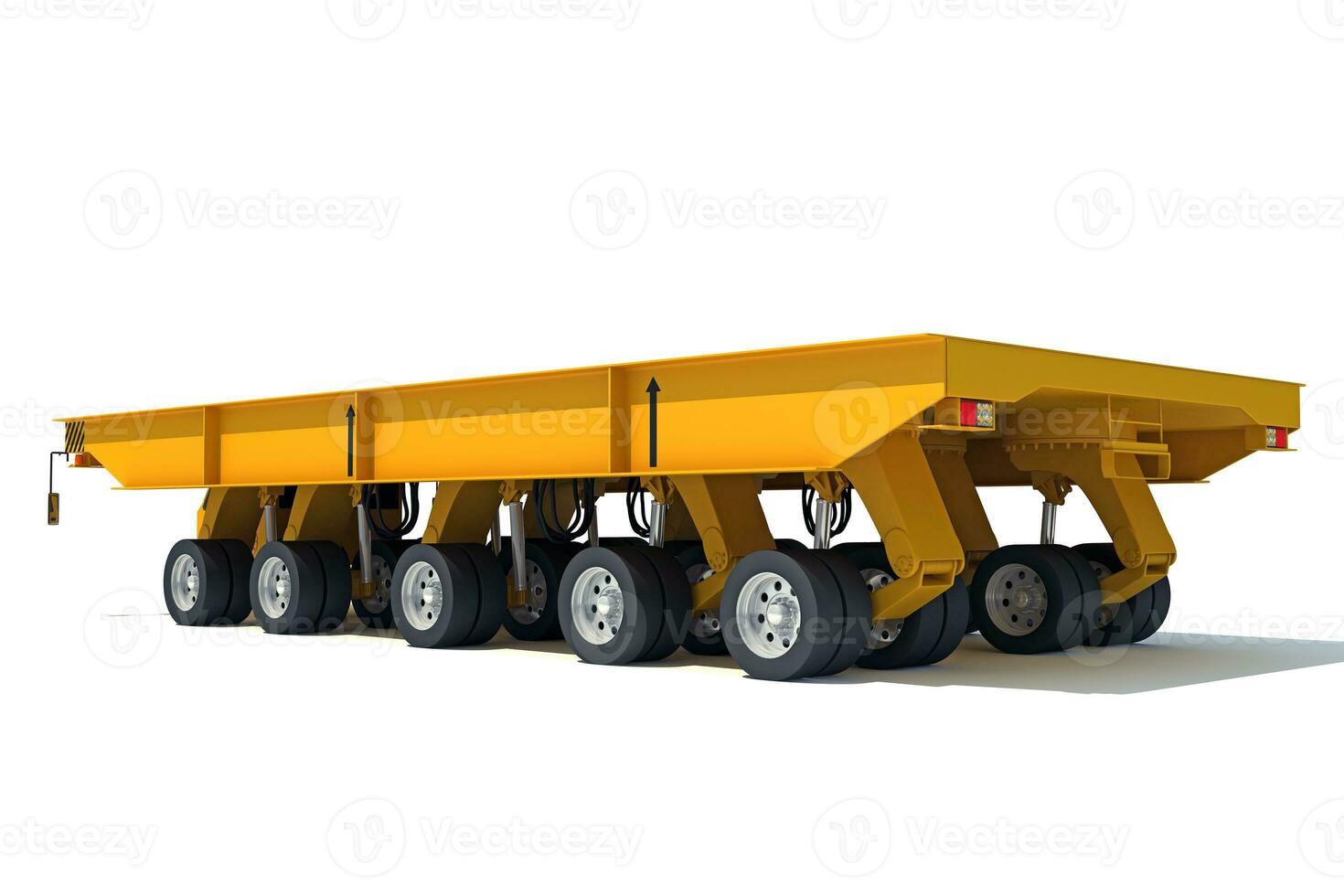 Shipyard Transporter Vehicle 3D rendering on white background photo