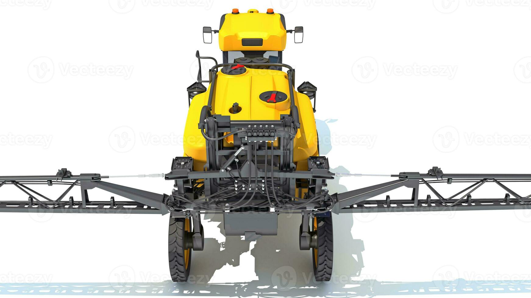 Self Propelled Farm Sprayer 3D rendering on white background photo