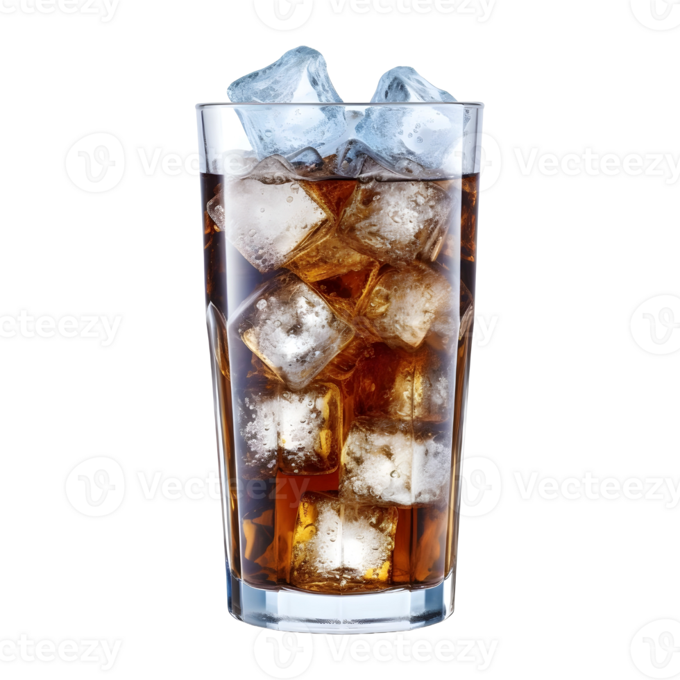 AI generated Soft Drink in a Glass on Transparent background - Ai Generated png