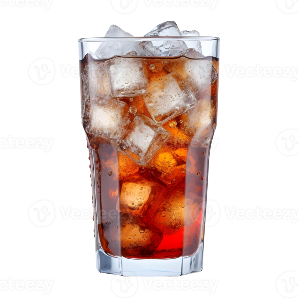AI generated Soft Drink in a Glass on Transparent background - Ai Generated png