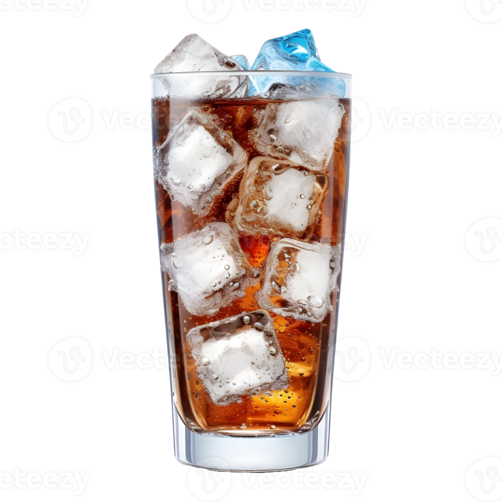 AI generated Soft Drink in a Glass on Transparent background - Ai Generated png
