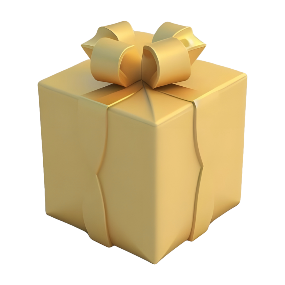 AI generated 3D Rendering of a Gift Box for Thanks Giving on Transparent Background - Ai Generated png