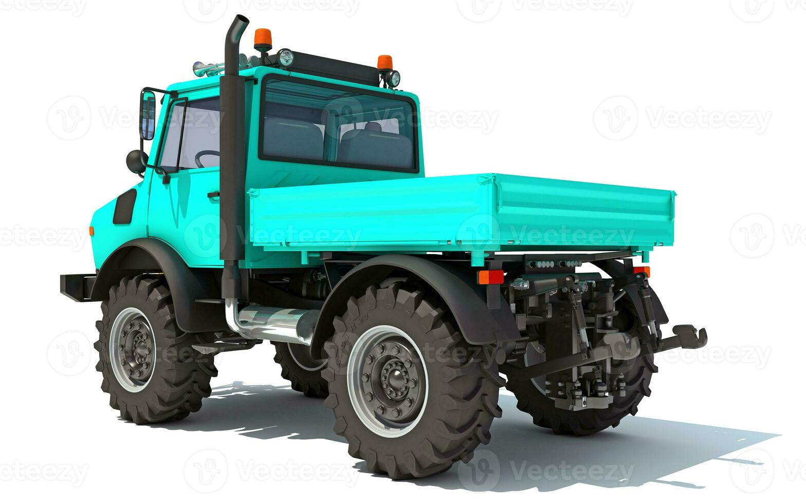 Multi Purpose Tractor Off Road Truck 3D rendering on white background photo
