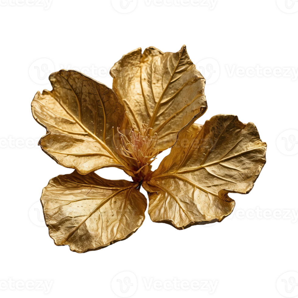 AI generated Gold from rosia montana isolated on transparent background png