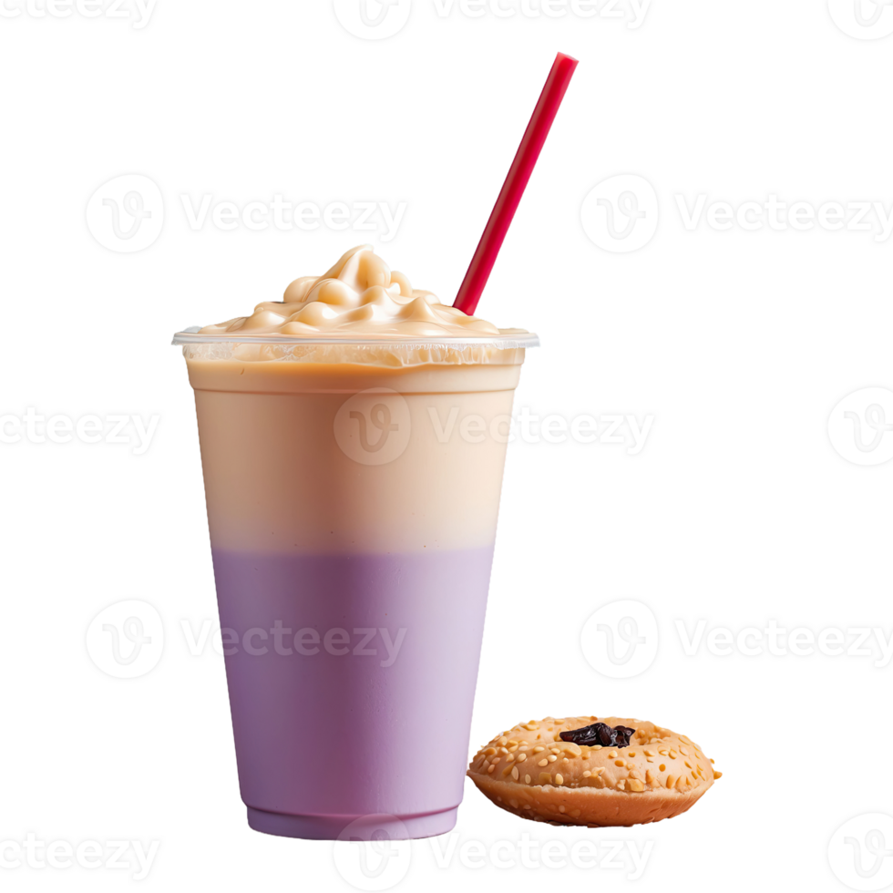 AI generated drink pearl milk tea fast food isolated on transparent background png