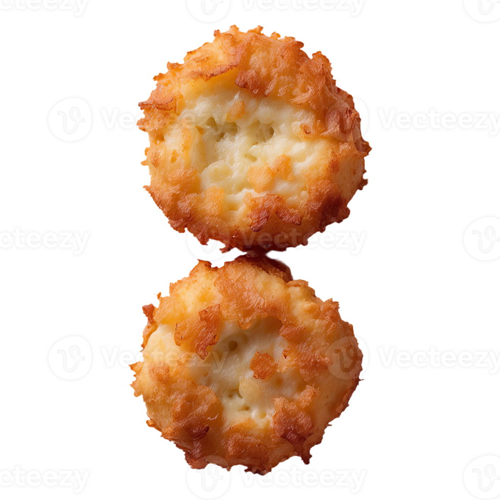 AI generated breakfast food fritters isolated on transparent background png