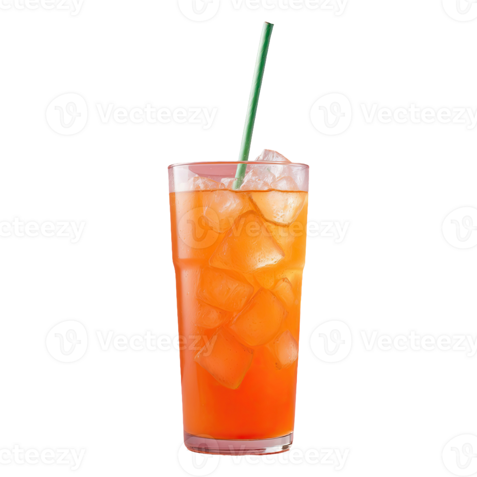 AI generated Orange Soda isolated on transparent background png