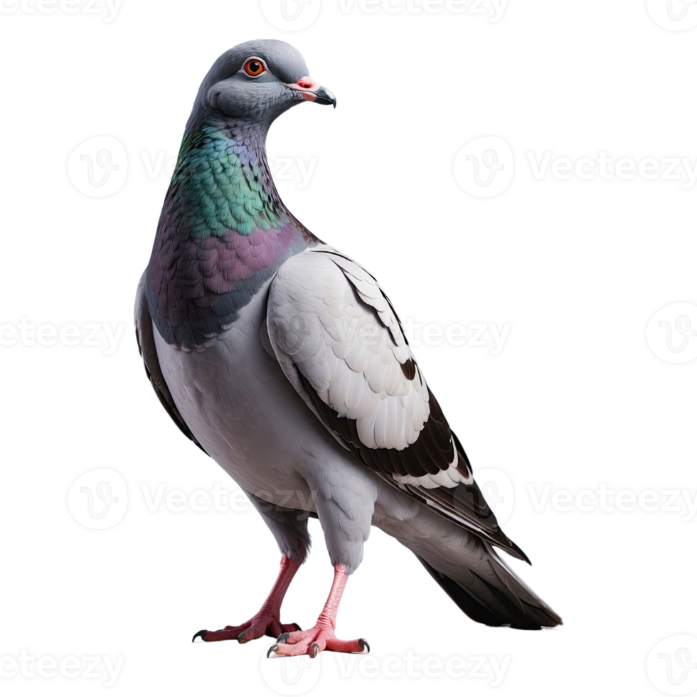 AI generated Pigeon bird isolated on transparent background png