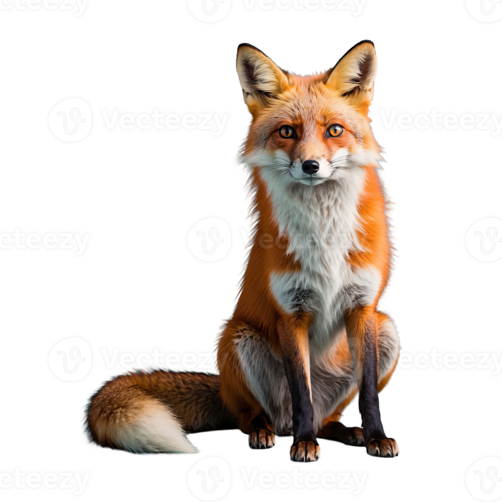 AI generated Fox isolated on transparent background png